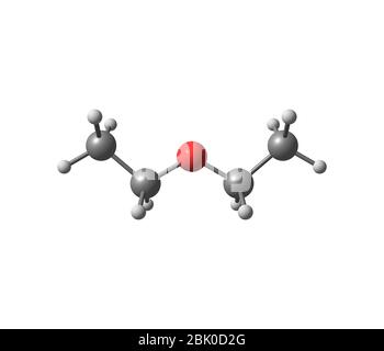 L'éther diéthylique (éthoxyéthane, éther éthylique, éther sulfurique ou éther) est un composé organique Banque D'Images