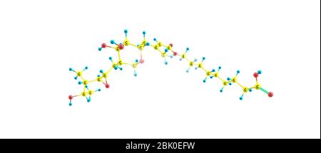 Mupirocine est un antibiotique topique utile contre les infections superficielles de la peau telles que l'impetigo ou la folliculite. illustration tridimensionnelle Banque D'Images
