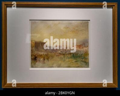 Horreur et délight-Turner-Venice-le Palais des Doges et la Riva degli Schiavoni, du Bacino DSC2157. Banque D'Images