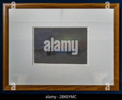 Horreur et délice-Turner-Venise-The Dogana et le Salute, avec l'entrée du Grand Canal au crépuscule DSC2173. Banque D'Images