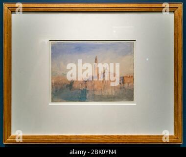 Horreur et délight-Turner-Venice-San Giorgio Maggiore au coucher du soleil de l'Hôtel Europa DSC2163. Banque D'Images