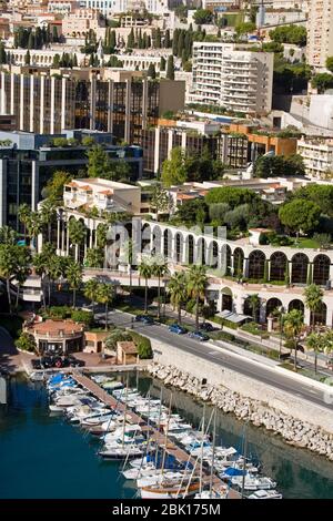 Port de plaisance de plaisance à Port de Fontvieille, Monte Carlo, Monaco, Europe Banque D'Images