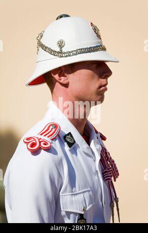 Changement de la garde au Palais Princier, Monte-Carlo, Monaco, Europe Banque D'Images