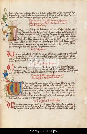 Houghton MS Ger 142 - lois Ludwig IV, f 23. Banque D'Images