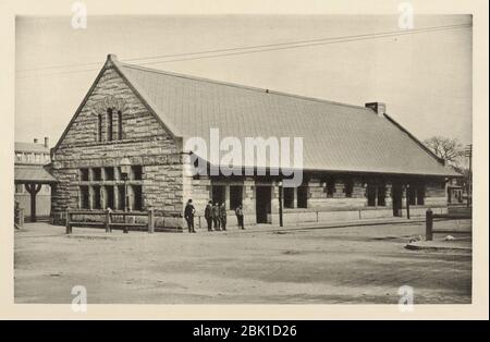 Houghton MS Typ 1070 - Richardson, Allston Railroad Station. Banque D'Images