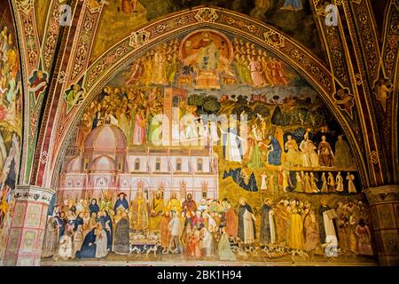 Chapelle espagnole dans la basilique Santa Maria Novella de Florence Italie Banque D'Images