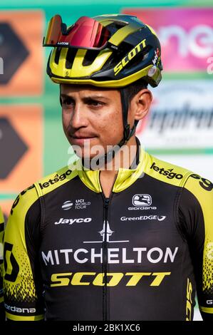 Bergame-Côme, Italie. bergame-côme, Italie, 12 Oct 2019, Esteban CHAVES (col) (Mitchelton-Scott) pendant - - - crédit: LM/Antonino Caldarella crédit: Antonino Caldarella/LPS/ZUMA Wire/Alay Live News Banque D'Images