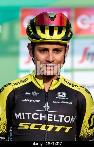 Bergame-Côme, Italie. bergame-côme, Italie, 12 Oct 2019, Esteban CHAVES (col) (Mitchelton-Scott) pendant - - - crédit: LM/Antonino Caldarella crédit: Antonino Caldarella/LPS/ZUMA Wire/Alay Live News Banque D'Images