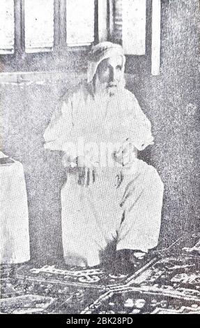 Hussein bin Ali, Sharif de la Mecque. Banque D'Images