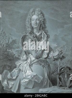 Hyacinthe Rigaud - Portrait d'un maréchal de France, c. 1740 Banque D'Images