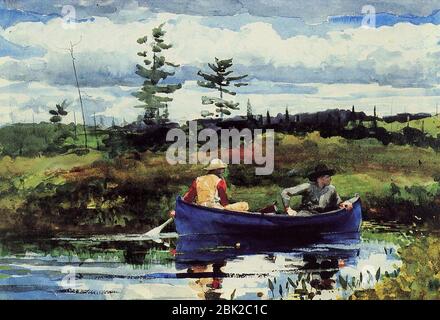 Le Blue Boat 1892 Winslow Homer. Banque D'Images