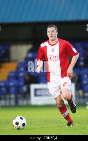 JAMES BOARDMAN / 07967642437 Bouteurs de football de Crawley Town - SCOTT DAVIES Banque D'Images