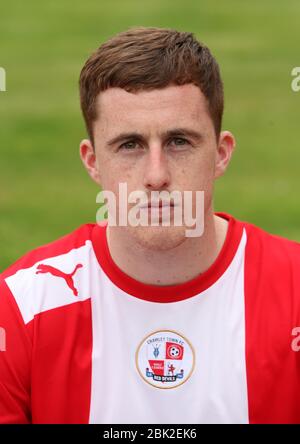 JAMES BOARDMAN / 07967642437 Crawley Town FC footballeur Scott Davis. 13 août 2012. Banque D'Images