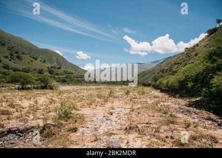 Paysages magnifiques, sur la route de Jujuy, Argentine Banque D'Images