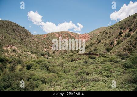 Paysages magnifiques, sur la route de Jujuy, Argentine Banque D'Images