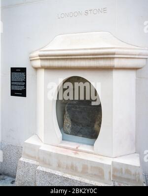 London Stone, 111 Cannon Street Banque D'Images