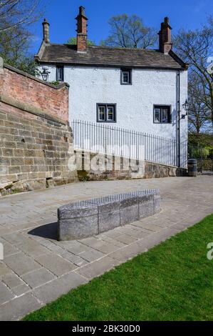 Le Delph and Nailmakers Cottage, Worsley, Salford, Manchester Banque D'Images