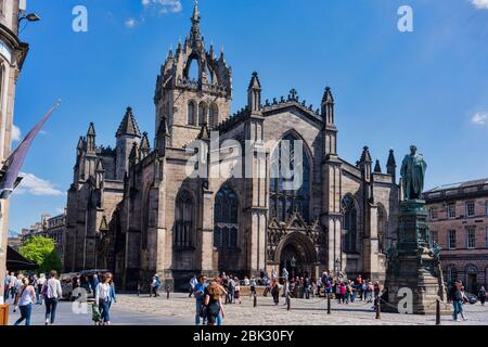 Cathédrale St Giles d'Édimbourg, église paroissiale, réforme, John Knox, médiévale, historique, Édimbourg, Écosse, Royaume-Uni. Banque D'Images