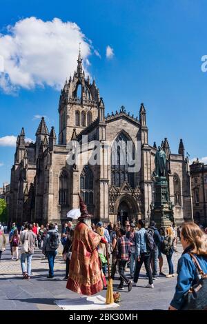 Cathédrale St Giles d'Édimbourg, église paroissiale, réforme, John Knox, médiévale, historique, Édimbourg, Écosse, Royaume-Uni. Banque D'Images