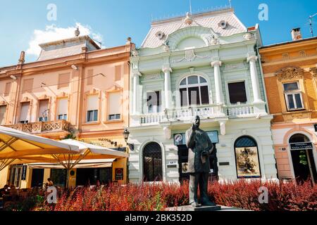 Novi Sad, Serbie - 17 juillet 2019 : Musée de la ville de Novi Sad dans la rue Dunavska Banque D'Images