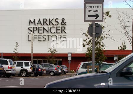 Marks & Spencer Lifestore bientôt fermé après une ouverture très annoncée début 2004 ; Metro Center Gateshead Tyneseside UK Banque D'Images