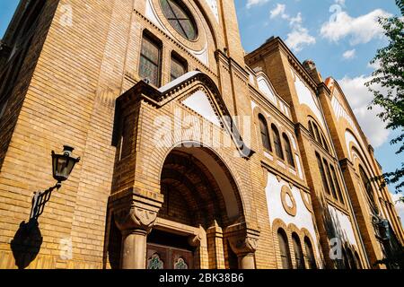 Synagogue de Novi Sad en Serbie Banque D'Images