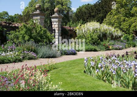 Jardin clos de Doddington Hall Banque D'Images