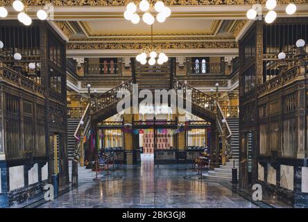 Photo de l'intérieur de la poste de Mexico Banque D'Images