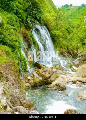 Catcat Hmong village près de Sapa (Chapaa) dans les montagnes nord du Vietnam, Lào Cai, Vietnam Banque D'Images