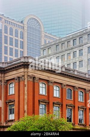 Scène sur Newbury Street, Boston, Massachusetts États-Unis Banque D'Images