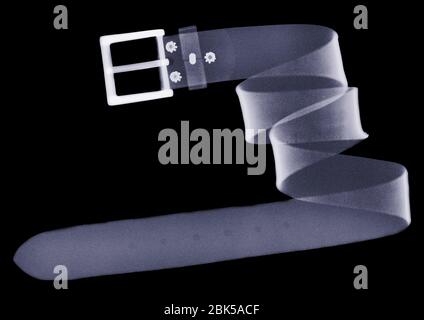 Courroie spiralée, rayons X. Banque D'Images