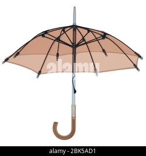 Parapluie ouvert, radiographie colorée. Banque D'Images