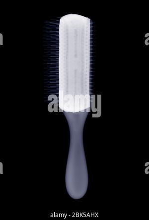 Brosse à cheveux, rayons X. Banque D'Images