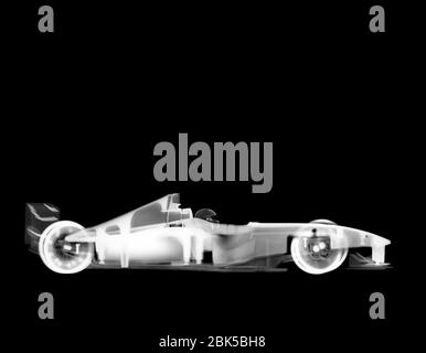 Voiture de course jouet formule 1, radiographie. Banque D'Images