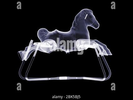Cheval à bascule, rayons X. Banque D'Images