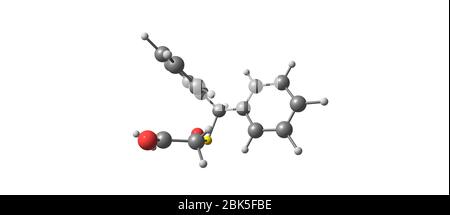 Le modafinil est un agent favorisant l'éveil ou eugeric utilisé pour le traitement de troubles tels que la narcolepsie, le trouble du sommeil par quart de travail. illustration 3d Banque D'Images