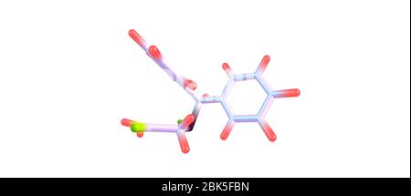 Le modafinil est un agent favorisant l'éveil ou eugeric utilisé pour le traitement de troubles tels que la narcolepsie, le trouble du sommeil par quart de travail. illustration 3d Banque D'Images