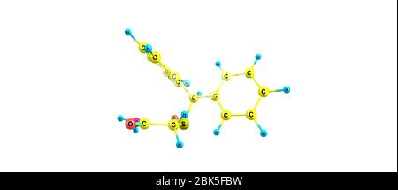Le modafinil est un agent favorisant l'éveil ou eugeric utilisé pour le traitement de troubles tels que la narcolepsie, le trouble du sommeil par quart de travail. illustration 3d Banque D'Images