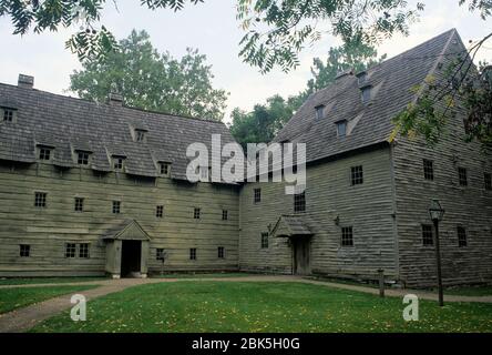 Meetinghouse, site historique Ephrata Cloister, Pennsylvanie Banque D'Images
