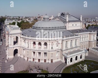 Vue aérienne, Opéra d'Odessa, Théâtre académique national d'Odessa, Opéra et Ballet, Odessa, Ukraine Banque D'Images