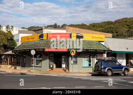 Boutique de bouteilles et magasin de vins et spiritueux australiens dans la banlieue d'Avalon Beach à Sydney, en Australie Banque D'Images