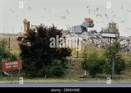 L'enfouissement de déchets. UK Banque D'Images