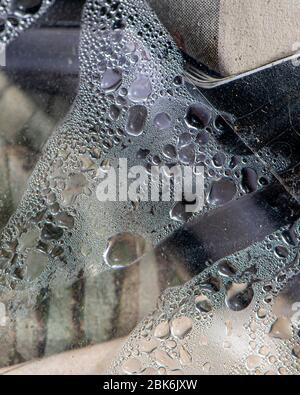 Condensation sur un sac en plastique Banque D'Images