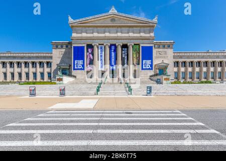 Vue sur le champ l'état de l'Art Science Museum, Chicago, Illinois, États-Unis d'Amérique, Amérique du Nord Banque D'Images