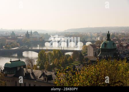 Les ponts de Prague Banque D'Images