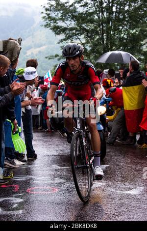 2014 Tour de France Stage 8 de la tombe à Gerardmer la Mauselaine 12 juillet. Banque D'Images