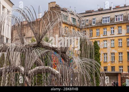 Le monument arbres de vie aux victimes de l'Holocauste a été ouvert en 1990 à Budapest, en Hongrie Banque D'Images