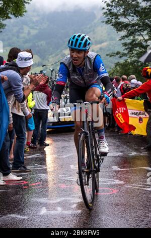 2014 Tour de France Stage 8 de la tombe à Gerardmer la Mauselaine 12 juillet. Banque D'Images