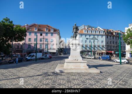 Duque da Terceira Square à Lisbonne, Portugal Banque D'Images