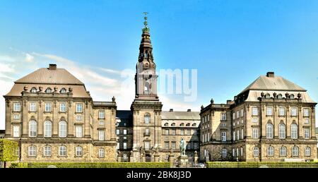 Palais de Christianborg, Copenhague, Danemark Banque D'Images